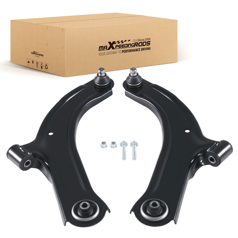 2pc Front Lower Wishbone compatible for Renault Clio III Hatch/Grandtour 05-14 8200346942