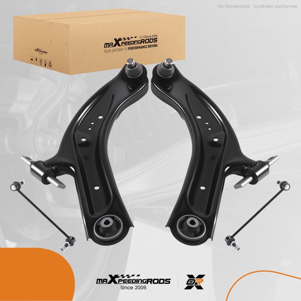 4Pc Front Suspension Lower Control Arms Ball Joint Assembly compatible for Nissan Rogue L+R