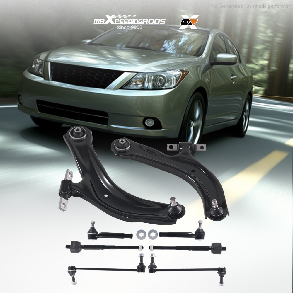 Steering Suspension Kit Front Lower Control Arms For 2007-2012 compatible for Nissan Sentra