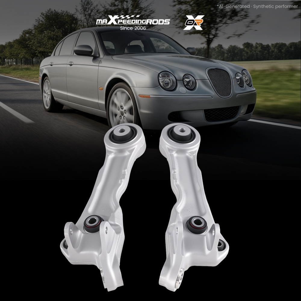 2x Front Lower Control Arms compatible for Jaguar S-Type X200 Saloon 1999 2000-2008