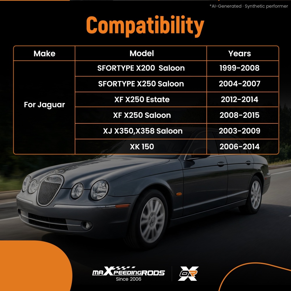 2x Front Lower Control Arms compatible for Jaguar S-Type X200 Saloon 1999 2000-2008