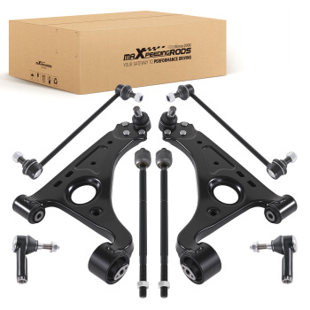 8x Front Lower Control Arms Tie Rods Sway Bars compatible for Buick Encore Trax 2013-2022