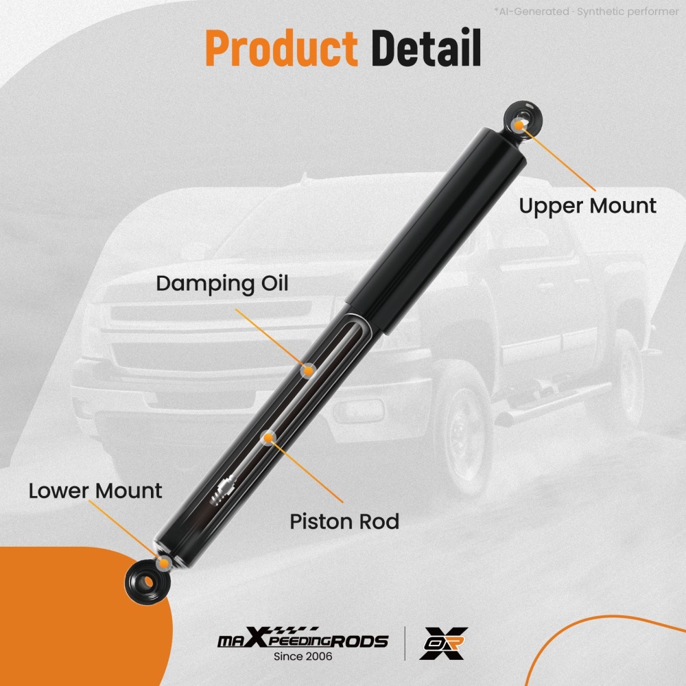 2pcs Rear Shock Absorber compatible for Acura MDX 2007-2013 ZDX 2010-2013 37309
