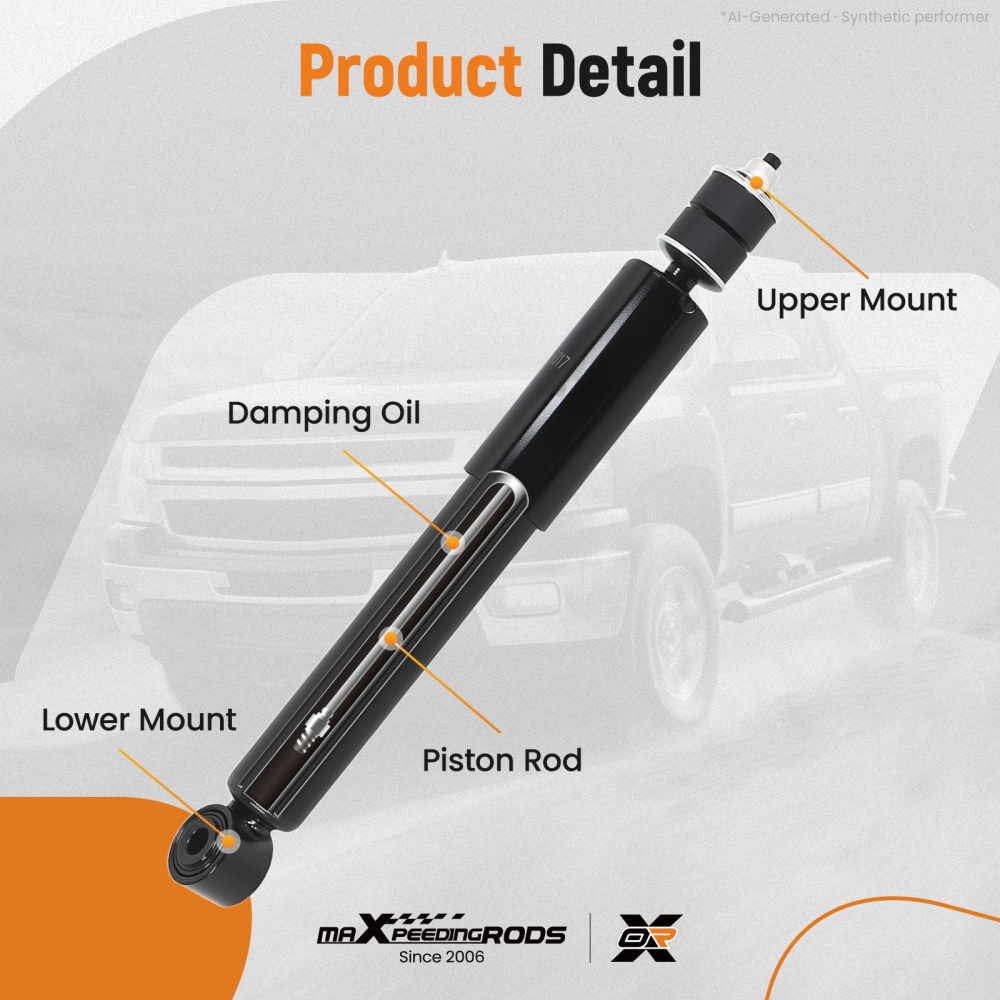 Set (2) Front Shock Absorbers Assembly compatible for Chevrolet Silverado 2500 HD 2001-2010