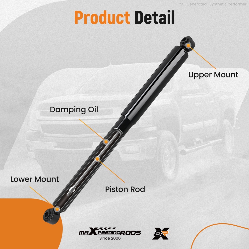 4x Front Rear Shock Absorbers compatible for Chevrolet Silverado GMC Sierra 2500 1999-2004