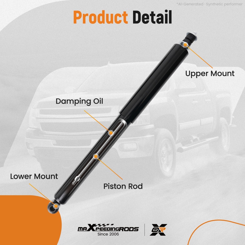 Rear Pair Gas Shocks Absorbers Replacement Kit For 1996-2005 compatible for Toyota RAV4 37199