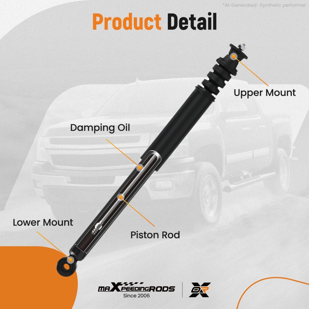 2x Rear Shock Absorbers Pair Damper Strut compatible for NISSAN NOTE 2006 - 2012 562009U000