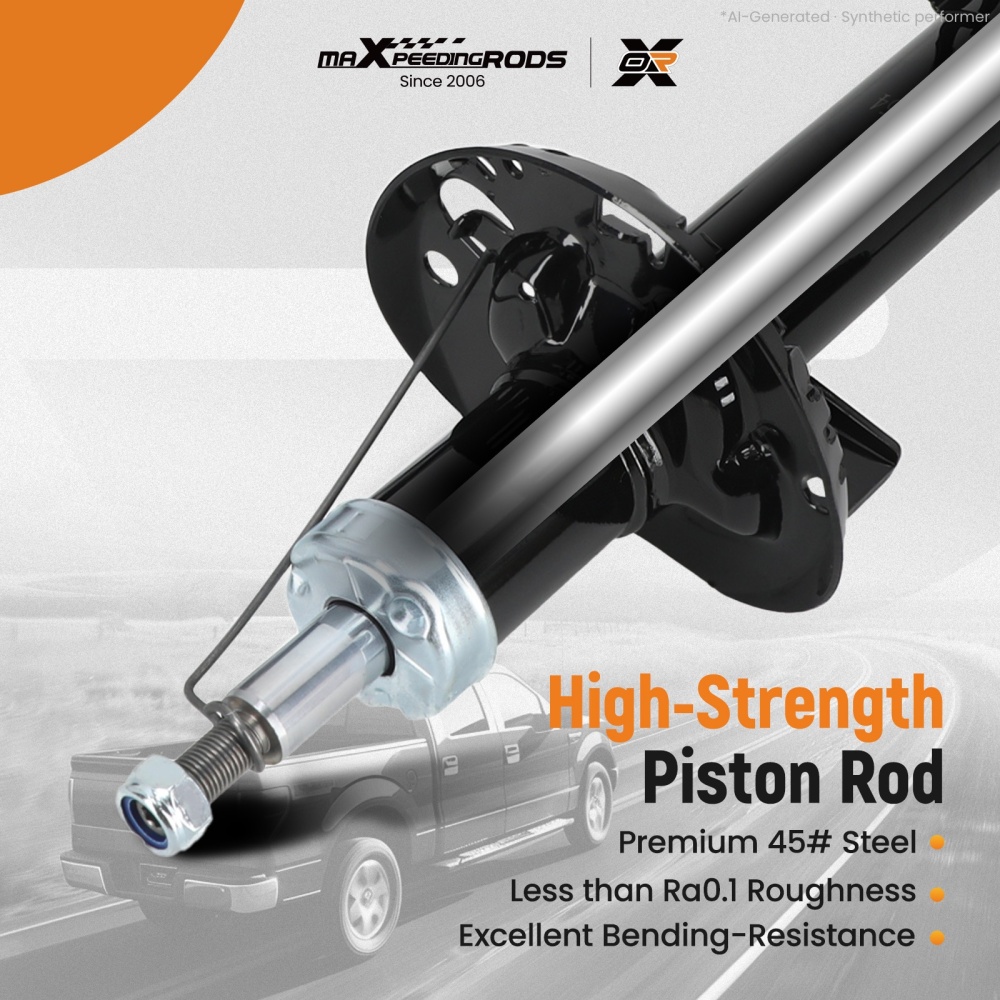 2x Front Shock Absorbers compatible for VW POLO V (6R1, 6C1) 2009- 17 Suspension Strut Pair