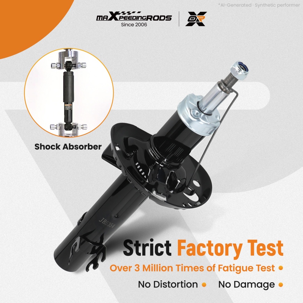 2x Front Shock Absorbers compatible for VW POLO V (6R1, 6C1) 2009- 17 Suspension Strut Pair