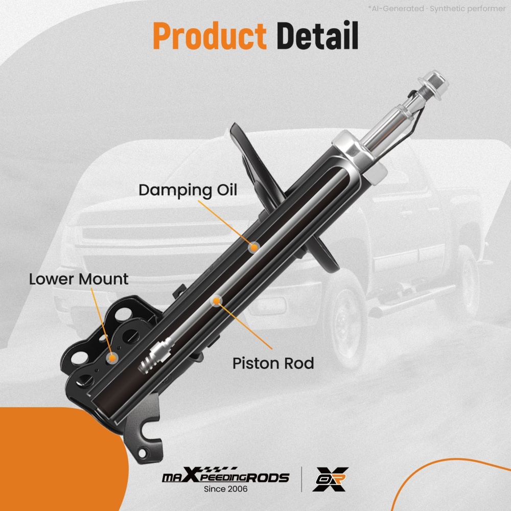 2x Front Shock Absorber compatible for Toyota Corolla 91-01 Suspension 4852019155 485204925