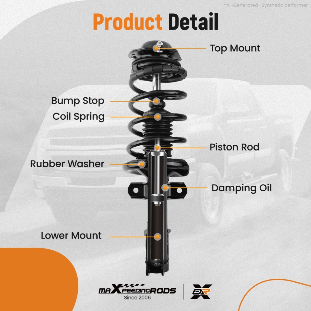Front Struts w/Coil Spring for 2005-2009 compatible for Chevrolet Cobalt HHR compatible for Pontiac G5 Pursuit