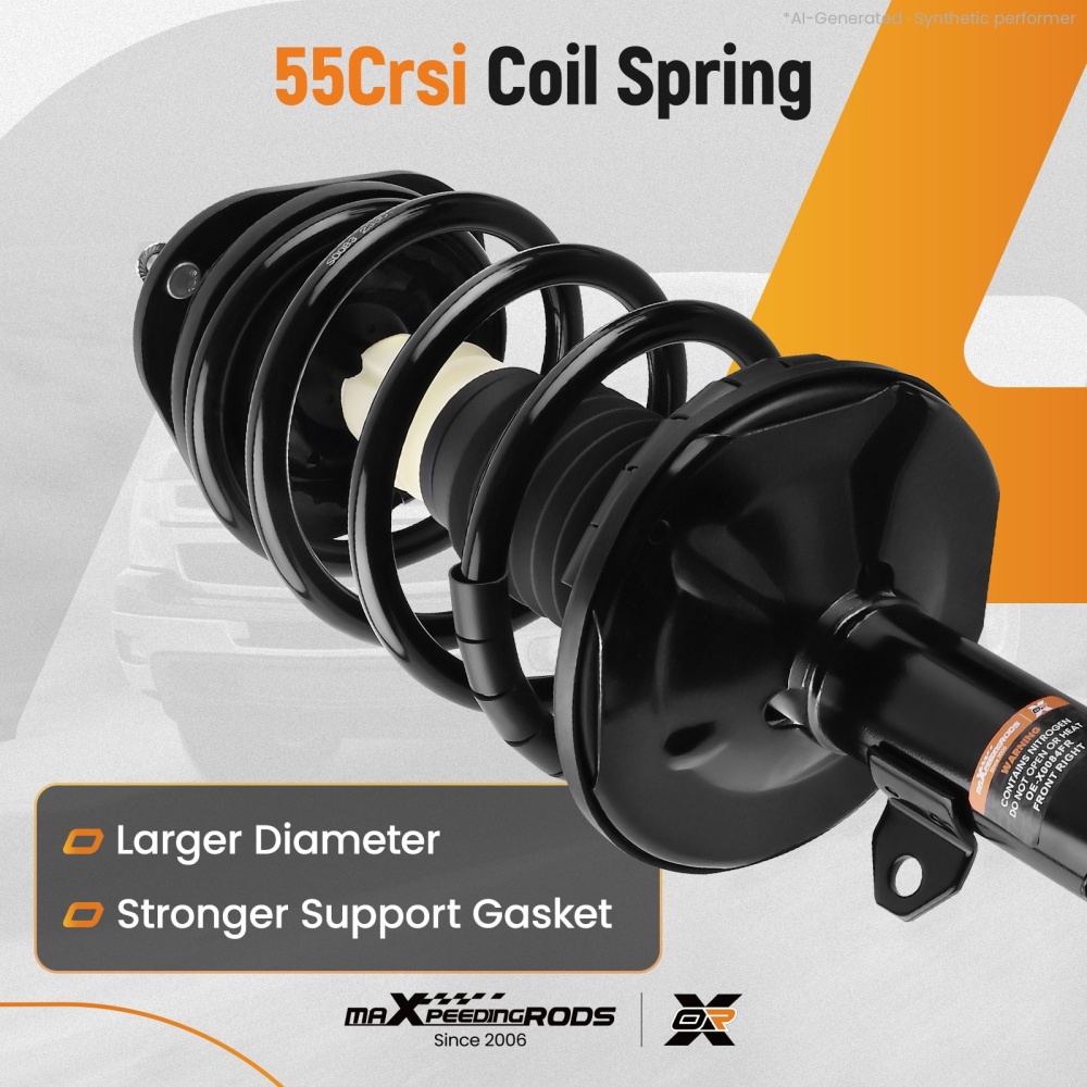 Front Struts w/ Spring Assembly for 2003-2008 compatible for Pontiac Vibe compatible for Toyota Matrix AWD/Compatible for FWD