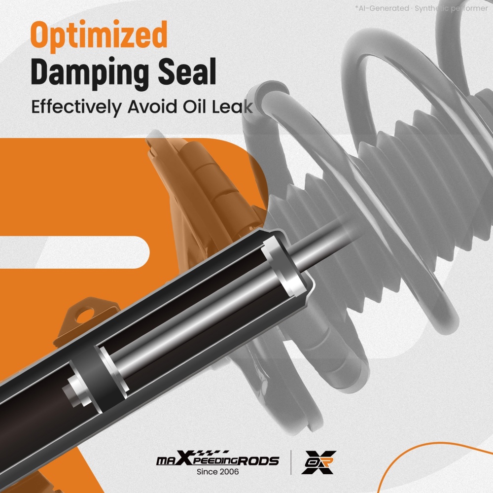 Front Struts w/ Spring Assembly for 2003-2008 compatible for Pontiac Vibe compatible for Toyota Matrix AWD/Compatible for FWD