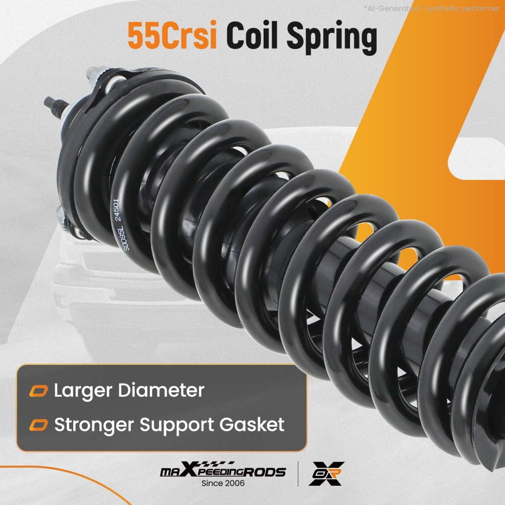 2PC Front Struts w/ Coil Spring compatible for Toyota Tacoma 2005-2015 2.7L 4.0LITER V6 4WD