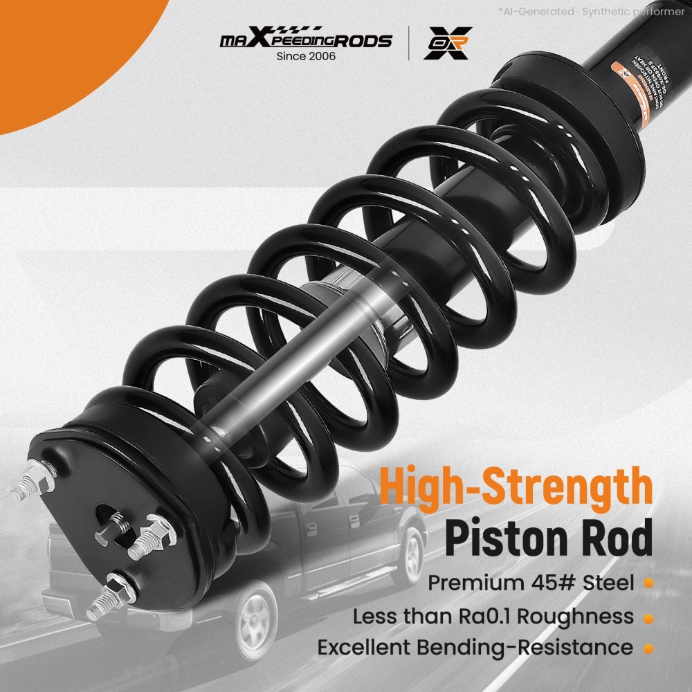 Pair (2) Front Strut Spring compatible for Dodge Ram 1500 2009-2010 compatible for Ram 1500 2011-2018 4WD