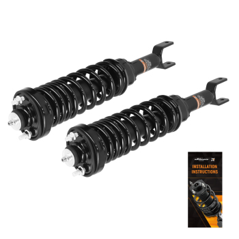 2x Rear Complete Struts Shock w/Coil Spring Assembly For 1992-1995 compatible for Honda Civic