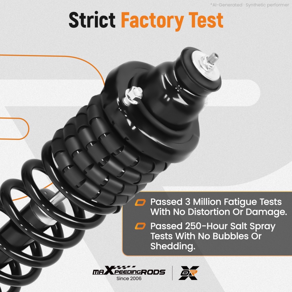 Pair Rear Struts w/ Coil Spring Assembly compatible for Honda Accord 1994 1995 1996 1997
