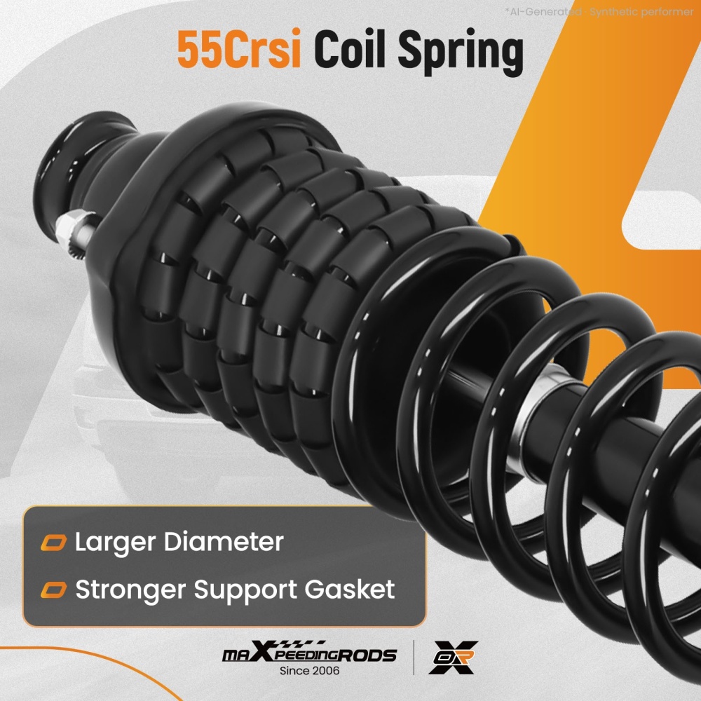 Pair Rear Struts w/ Coil Spring Assembly compatible for Honda Accord 1994 1995 1996 1997