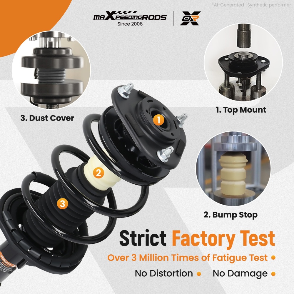 Front Struts Shock Absorbers DriverPassenger For 2005-2010 compatible for Scion tC 2.4L