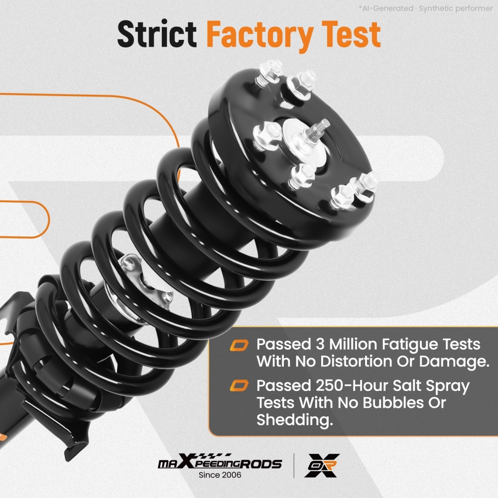 Front Struts w/Coil Spring Assembly for 2008-2012 compatible for Honda Accord 2.4L 3.5L 172562R
