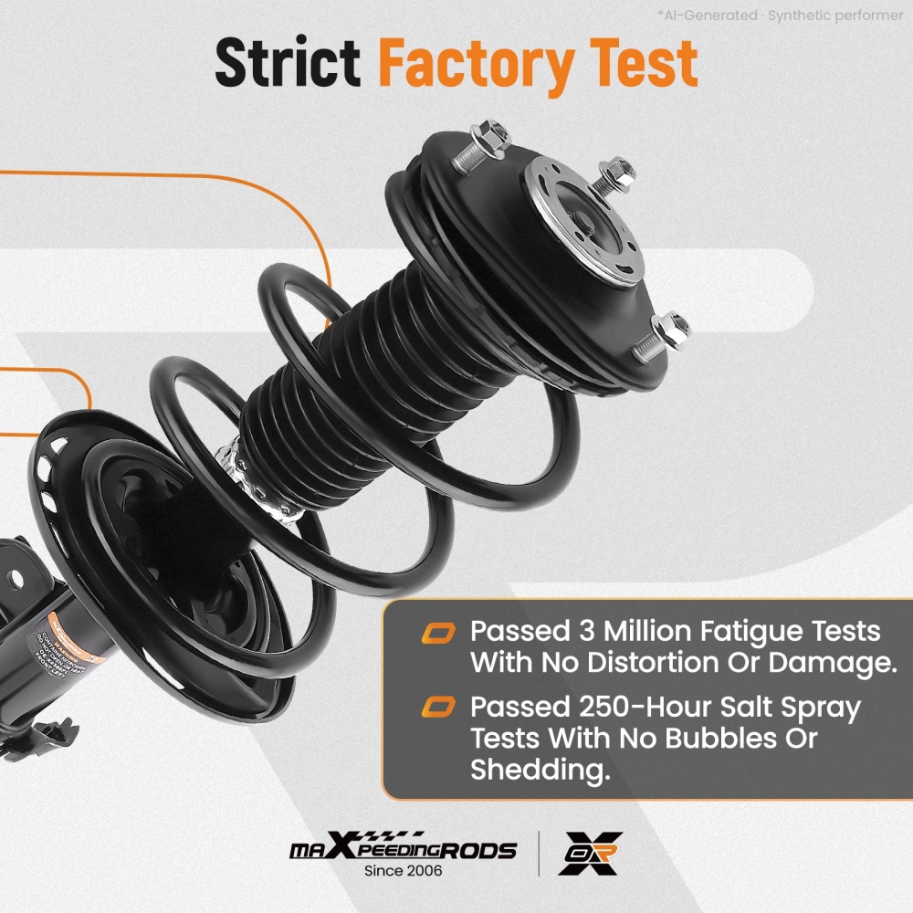 Front Pair Complete Shock Struts Coil Spring Assembly for 2006-2012 compatible for Toyota RAV4
