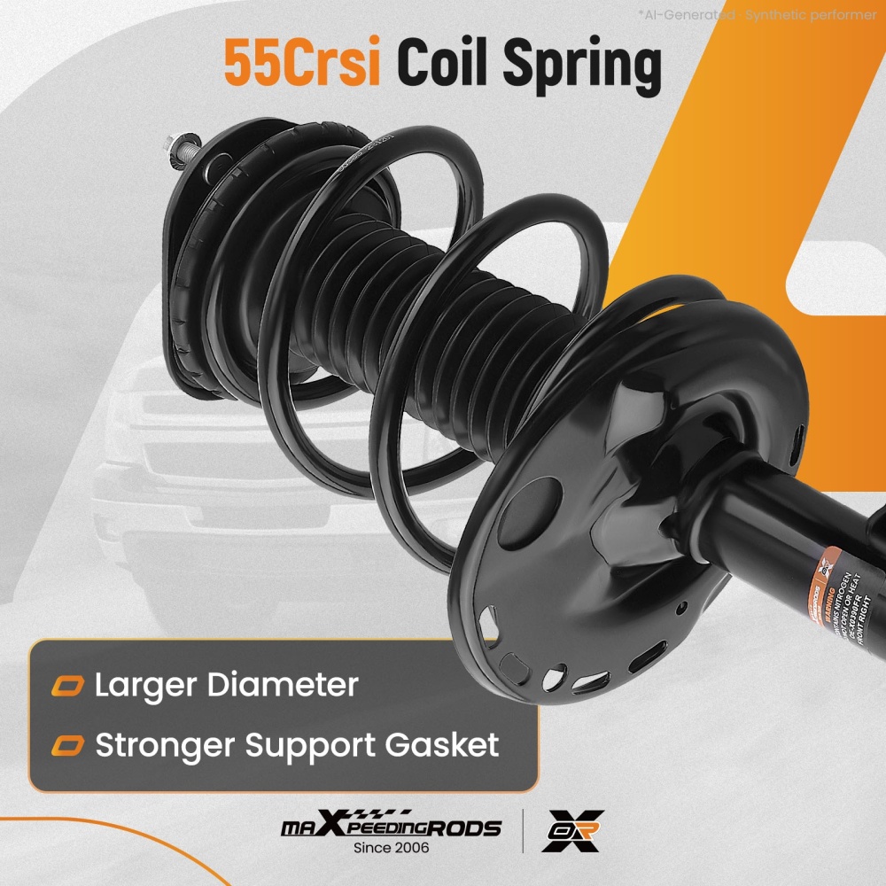 Front Pair Complete Shock Struts Coil Spring Assembly for 2006-2012 compatible for Toyota RAV4
