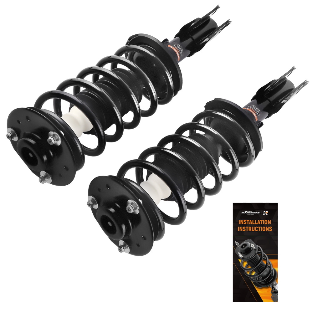 Pair Front Struts w/ Coil Springs compatible for Chevy Equinox GMC Terrain compatible for Pontiac Torrent
