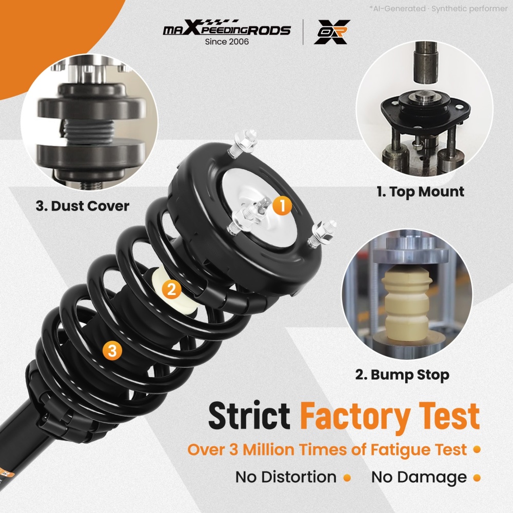 Front Struts w/ Coil Spring compatible for Hyundai Sonata 2006-2010 Azera 2006-2011