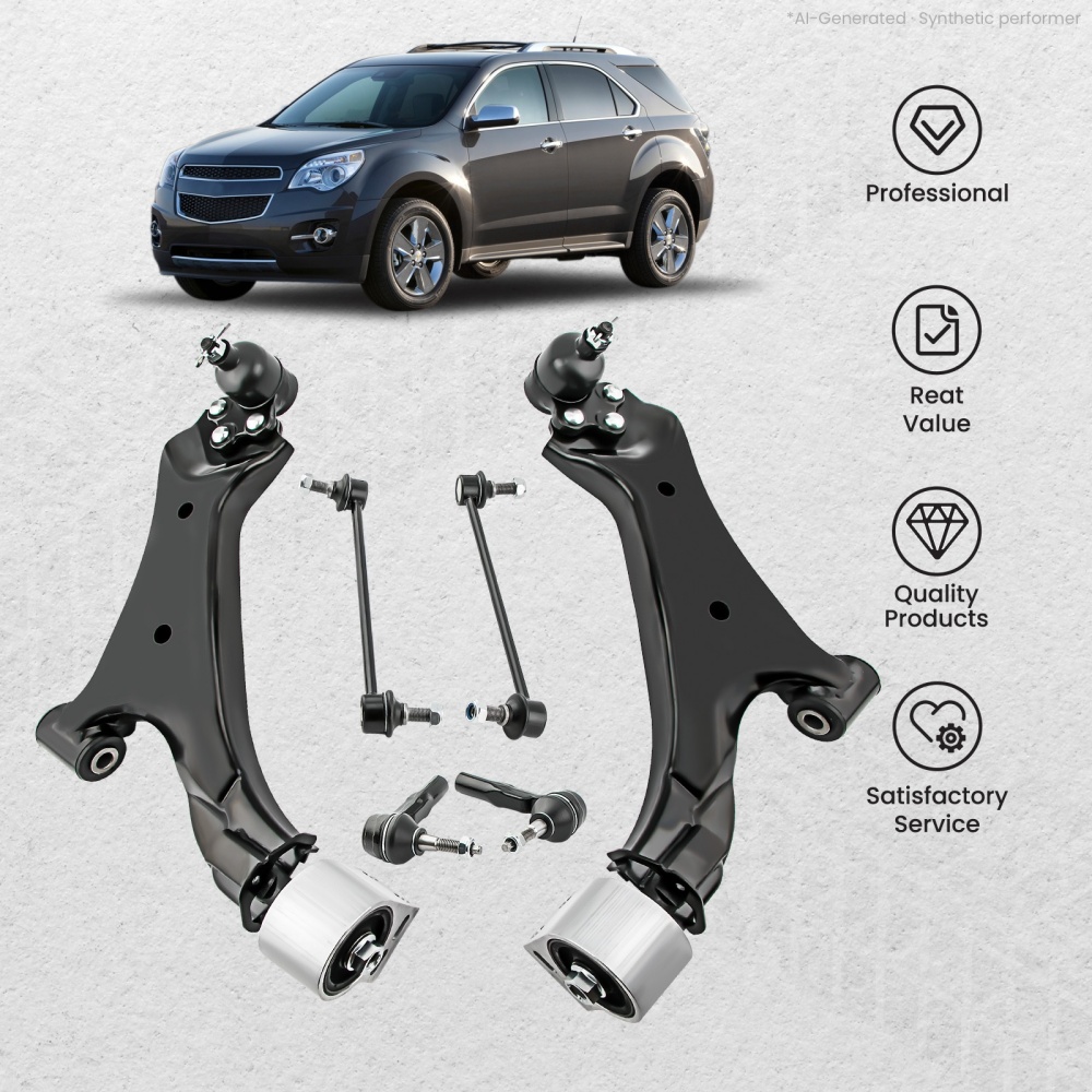 8pc Front Struts Control Arms Sway Bars for 2010-2017 compatible for Chevy Equinox GMC Terrain