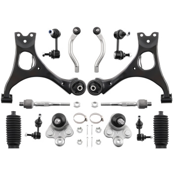 Front Complete Struts Lower Control Arms Sway Bar for 2006-2011 compatible for Honda Civic 1.8L