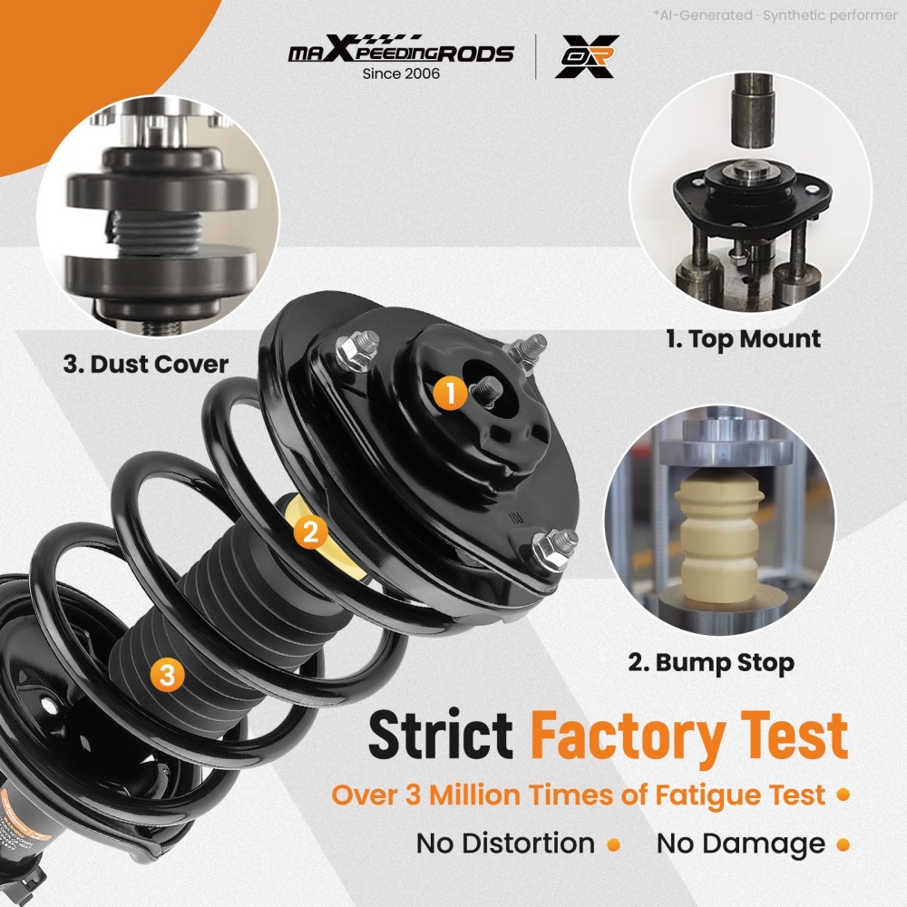 Pair Front Strut Spring compatible for Kia Optima 2006 2007 2008 2009 2010 171136 171135
