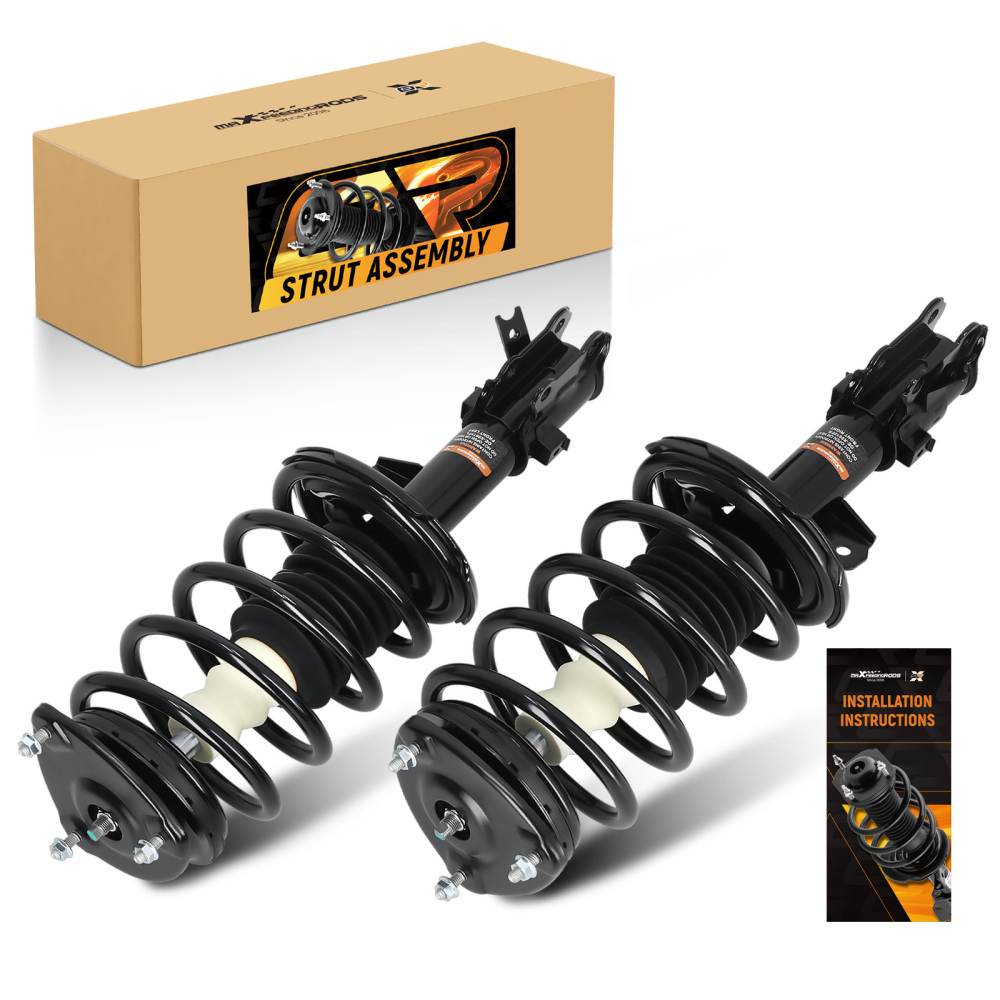 Front Strut Spring Suspension For 06-2011 compatible for Kia Rio LX/SX compatible for Hyundai Accent Hatchback