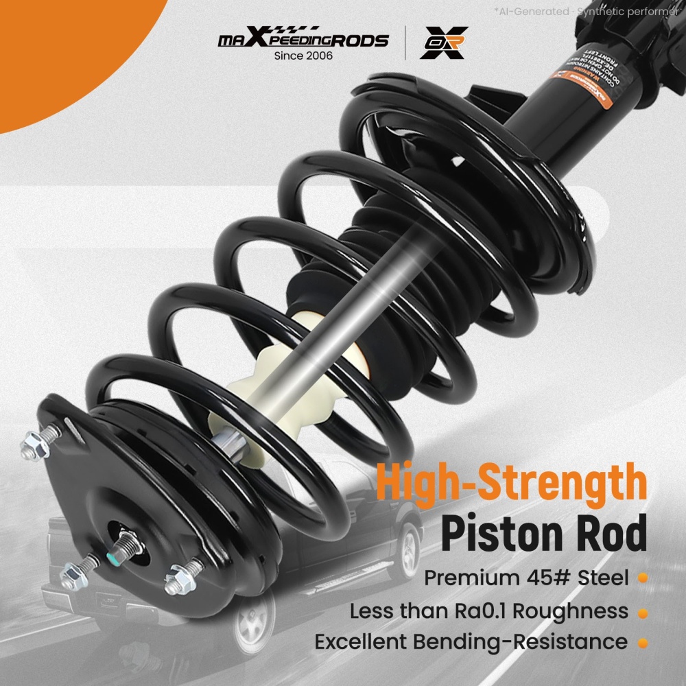 Front Strut Spring Suspension For 06-2011 compatible for Kia Rio LX/SX compatible for Hyundai Accent Hatchback