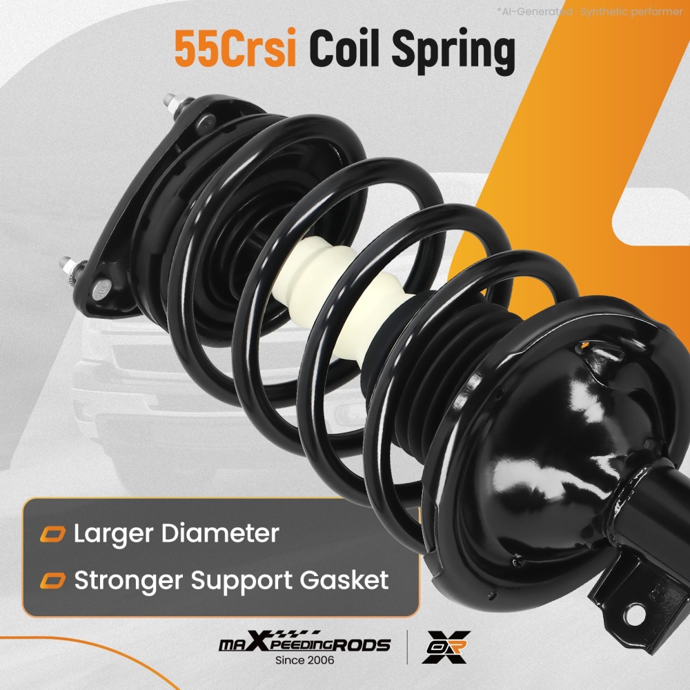 Front Strut Spring Suspension For 06-2011 compatible for Kia Rio LX/SX compatible for Hyundai Accent Hatchback