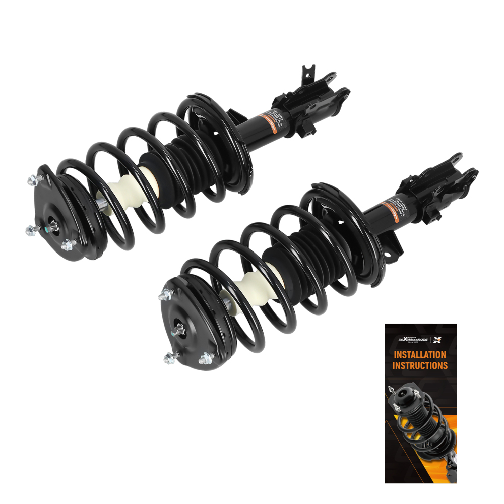 Front Strut Spring Suspension For 06-2011 compatible for Kia Rio LX/SX compatible for Hyundai Accent Hatchback