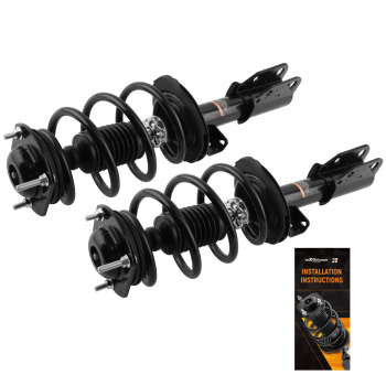 Front Pair Quick Complete StrutsCoil Springs for 2013-2017 compatible for Chevrolet Traverse
