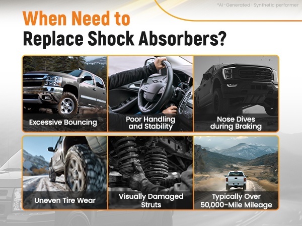 Front Struts Rear Shocks Kit compatible for Buick Enclave Chevy Traverse compatible for GMC Acadia Limited