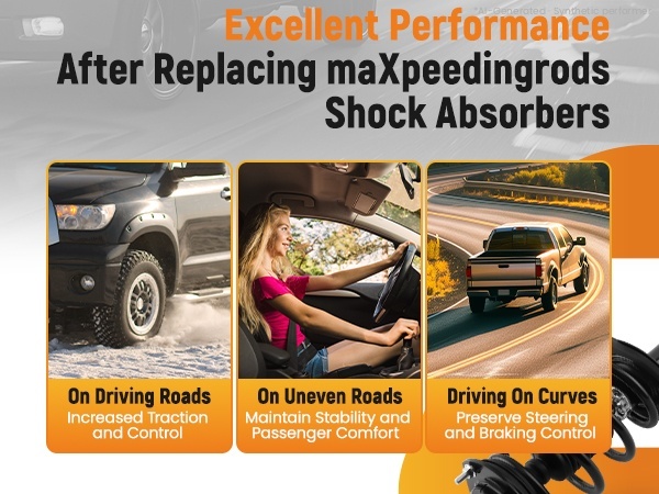 Front Struts Rear Shocks Kit compatible for Buick Enclave Chevy Traverse compatible for GMC Acadia Limited