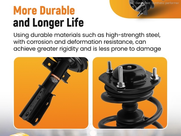 Front Struts Rear Shocks Kit compatible for Buick Enclave Chevy Traverse compatible for GMC Acadia Limited