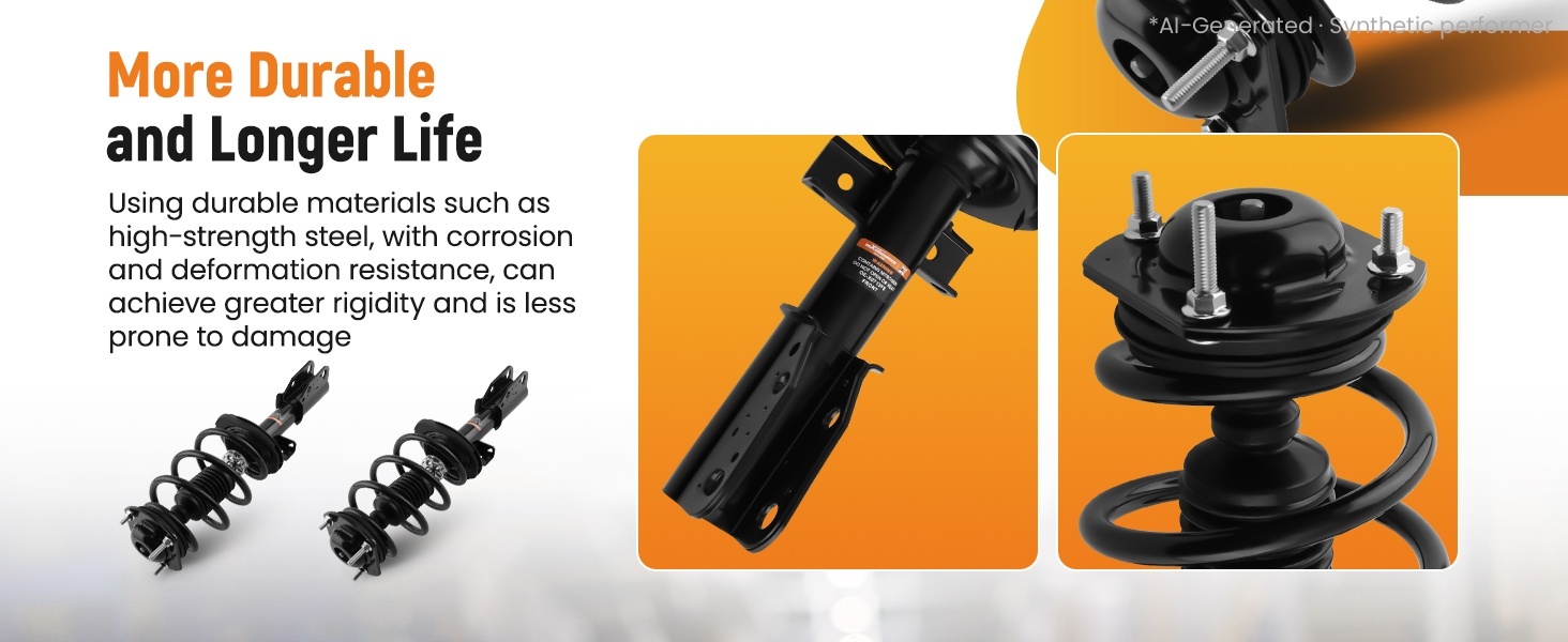 Front Struts Rear Shocks Kit compatible for Buick Enclave Chevy Traverse compatible for GMC Acadia Limited