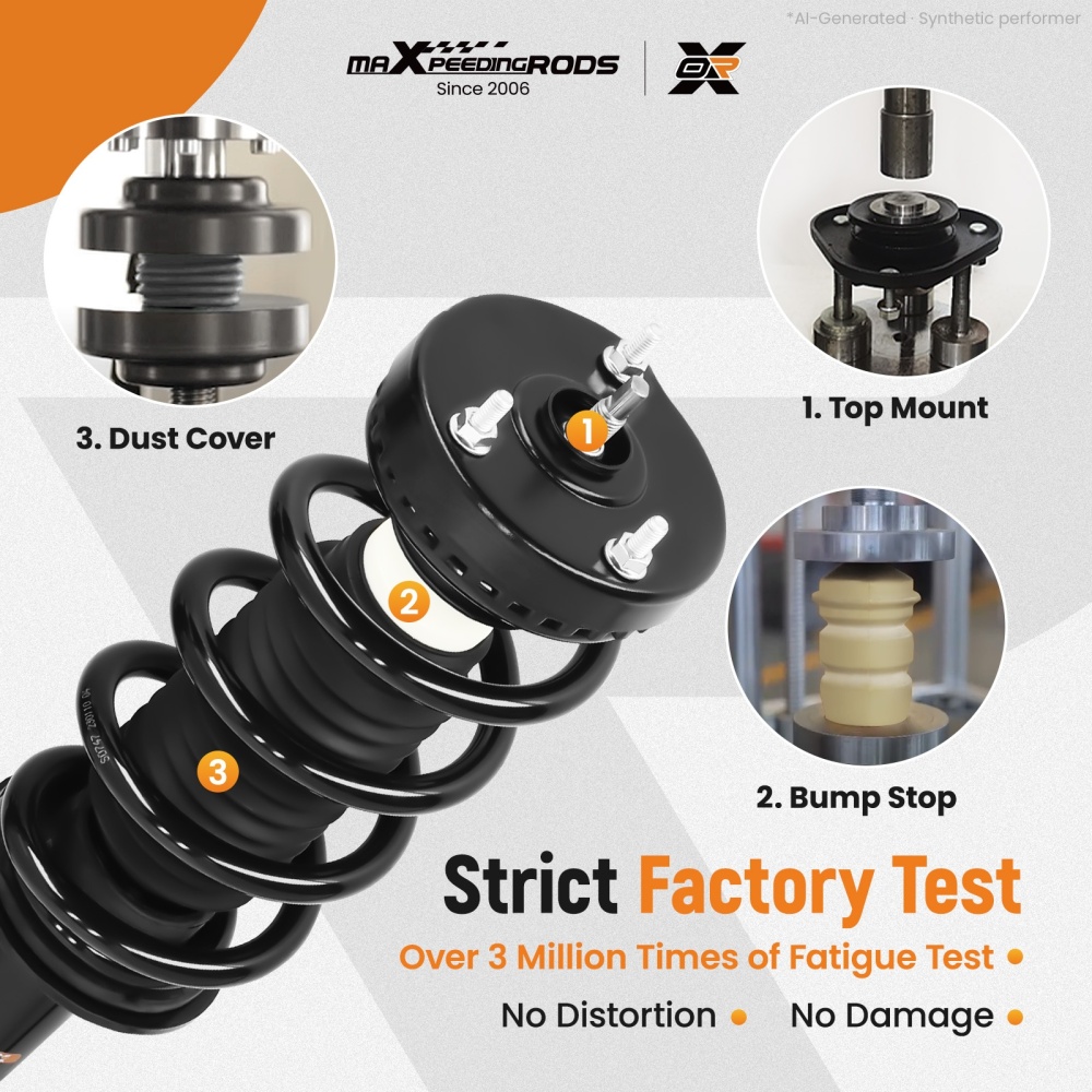 Front Strut w/ Coil Spring Assembly compatible for Dodge Challenger Charger 2012-2018 3.6L