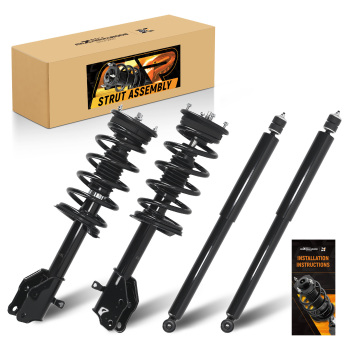 4x Front + Rear Struts w/Coil Spring compatible for Ford Edge compatible for Lincoln MKX 2007-2010