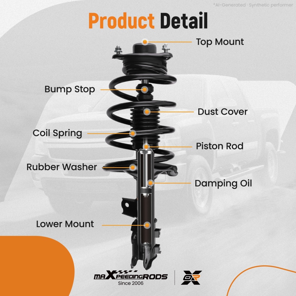Front Shock Strut Suspension For 2010-2013 compatible for Kia Forte Sedan Koup Forte5 2012-2013