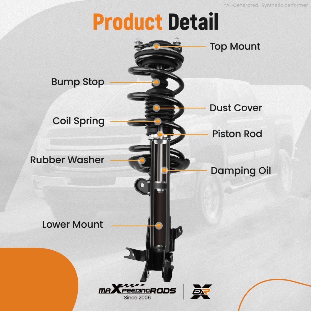 Front Struts w/Coil Spring Assembly compatible for Honda Civic 2012 1.8L 1.5L LX/BASE/DX/EX