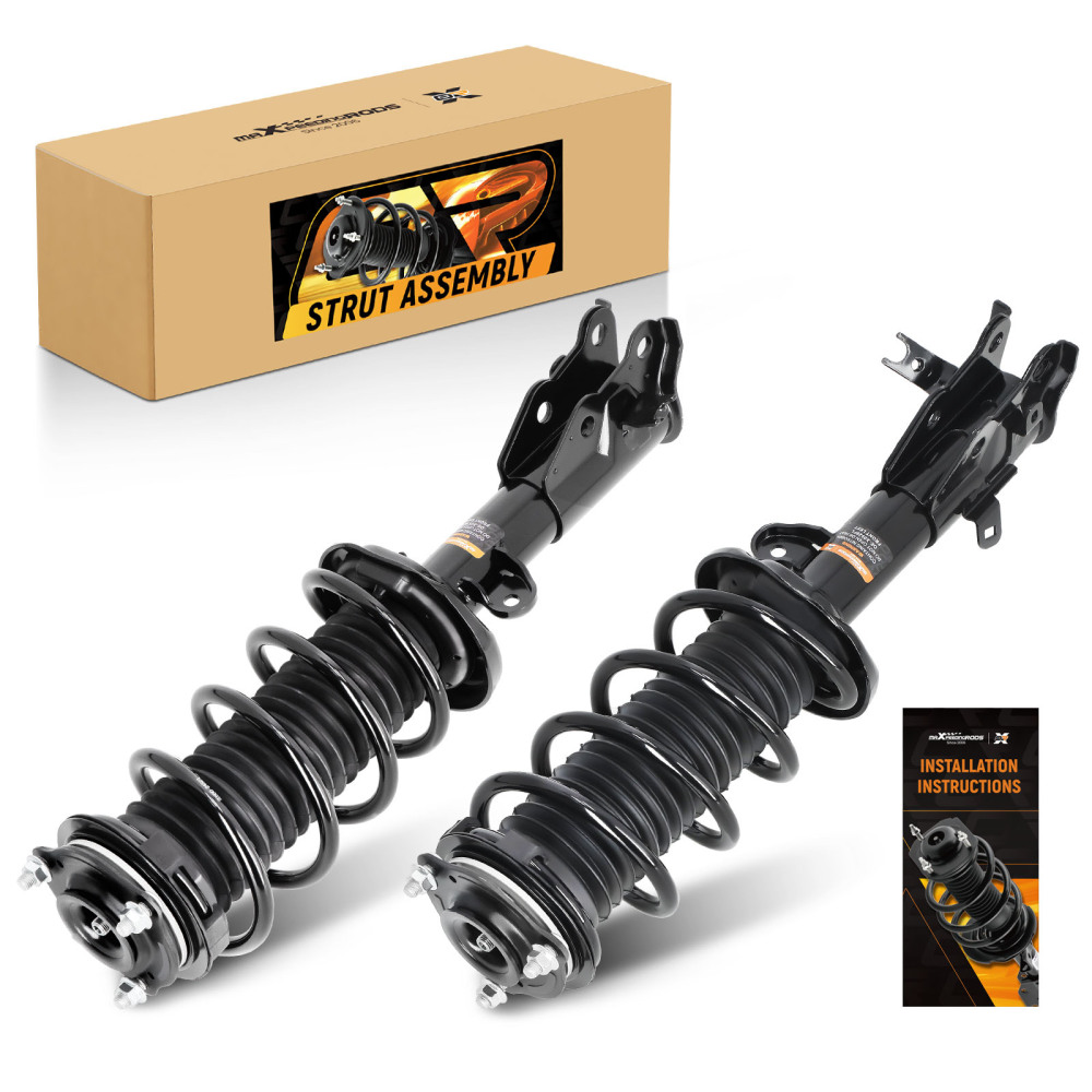 Front Pair Complete Struts Shocks w/ Coil Springs Assembly compatible for Honda Civic 2012