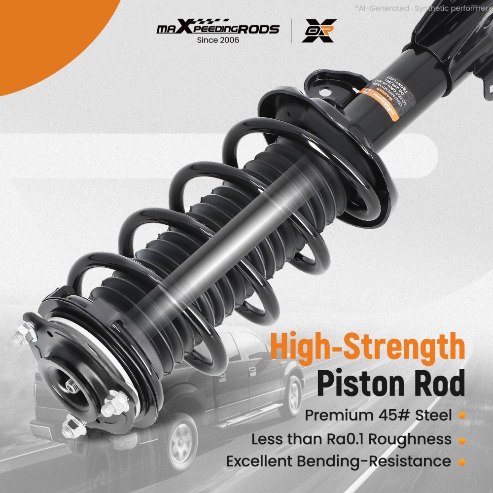 Front Pair Complete Struts Shocks w/ Coil Springs Assembly compatible for Honda Civic 2012