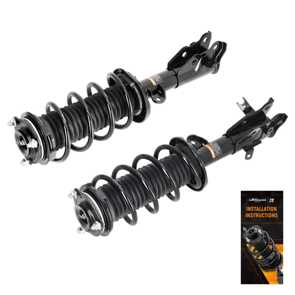 Front Pair Complete Struts Shocks w/ Coil Springs Assembly compatible for Honda Civic 2012