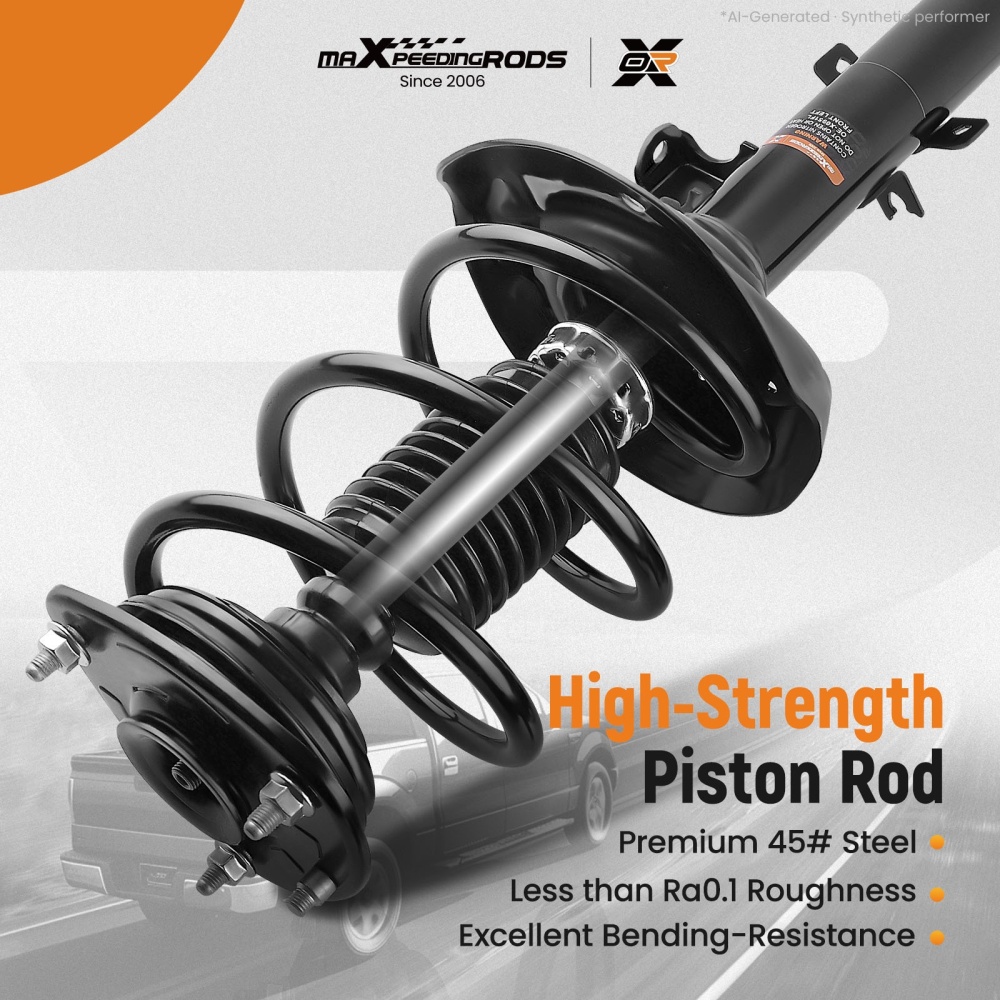 Pair Front Complete Shocks Struts For 2013 2014 2015 2016 2017 compatible for Honda Accord 2.4L