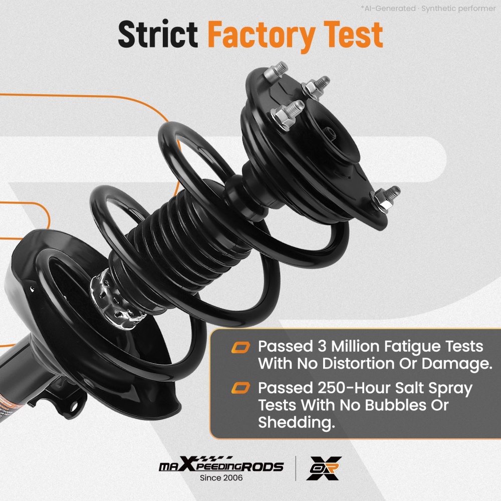 Pair Front Complete Shocks Struts For 2013 2014 2015 2016 2017 compatible for Honda Accord 2.4L
