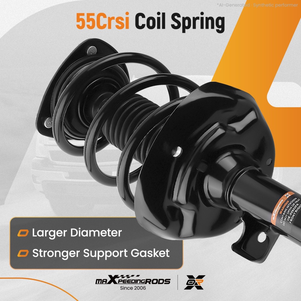Pair Front Complete Shocks Struts For 2013 2014 2015 2016 2017 compatible for Honda Accord 2.4L